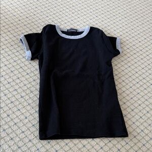 Brandy Melville  Black and Gray T-Shirt
